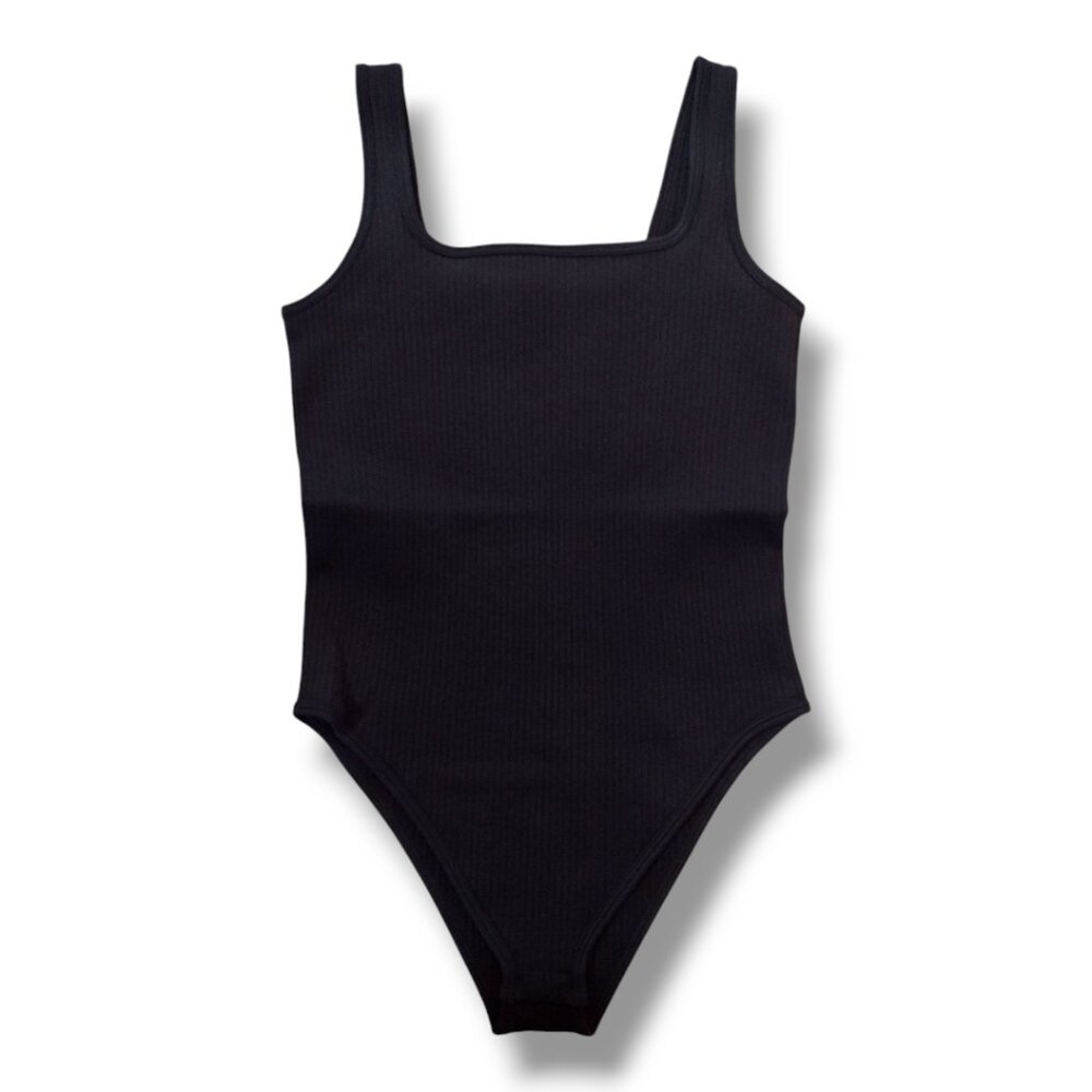 OQQ Ribbed Tank Bodysuit